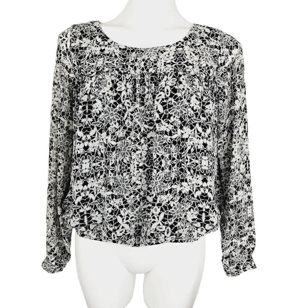 Vince Camuto blouse black white Size XS